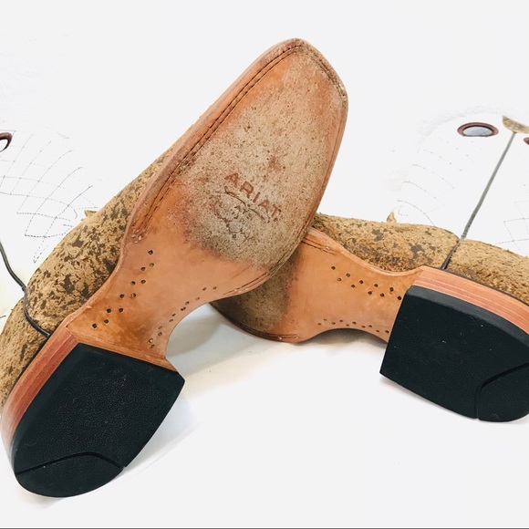 SOLD!!!! Ariat Square Toe Cowboy Boots RARE STYLE - Picture 8 of 8